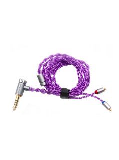   IBASSO CB16 - Cablu de casti hibrid din cupru-argint simetric MMCX cu conector pentaconn de 4,4 mm