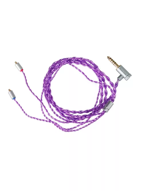 IBASSO CB16 - Cablu de casti hibrid din cupru-argint simetric MMCX cu conector pentaconn de 4,4 mm