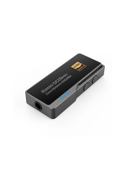 IBASSO DC03PRO - Adaptor DAC de la USB Type-C FEMALE la 3,5mm Jack FEMALE cu 32bit 384kHz PCM DSD256 - Gri