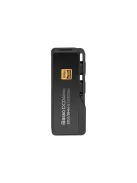 IBASSO DC04PRO - Adaptor USB Type-C FEMALE la 3,5mm Jack FEMALE și 4,4mm Pentaconn FEMALE DAC cu 32bit 384kHz PCM DSD256 - Negru