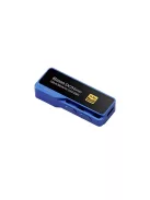 IBASSO DC04PRO - Adaptor USB Type-C FEMALE la 3,5mm Jack FEMALE și 4,4mm Pentaconn FEMALE DAC cu 32bit 384kHz PCM DSD256 - Albastru