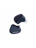 IBASSO JR GELATO - O cască intraauriculară monitor cu driver dinamic și cablu din cupru placat cu argint, cu conector 2-Pin - Negru