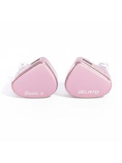   IBASSO JR GELATO - O cască intraauriculară monitor cu driver dinamic și cablu din cupru placat cu argint, cu conector 2-Pin - Pink