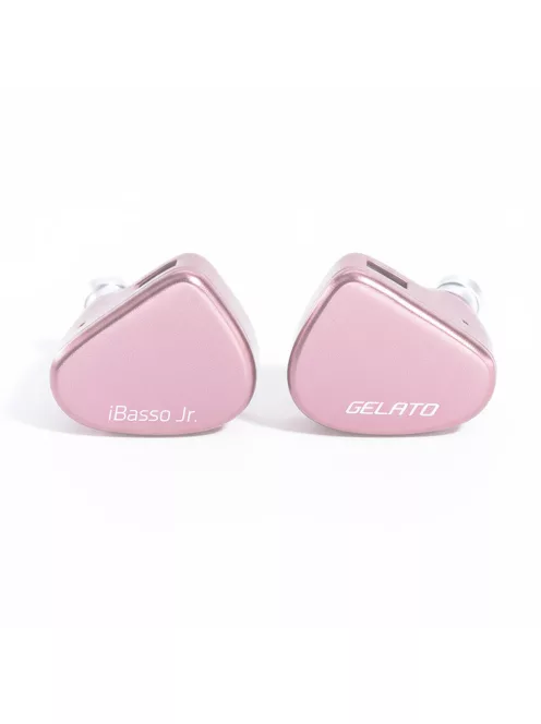 IBASSO JR GELATO - O cască intraauriculară monitor cu driver dinamic și cablu din cupru placat cu argint, cu conector 2-Pin - Pink