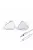 IBASSO JR GELATO MIC - O pereche de căști In-ear monitor cu difuzor dinamic, cu microfon de 3.5 mm și cablu de cupru placat cu argint cu conector 2-Pin - Argintiu