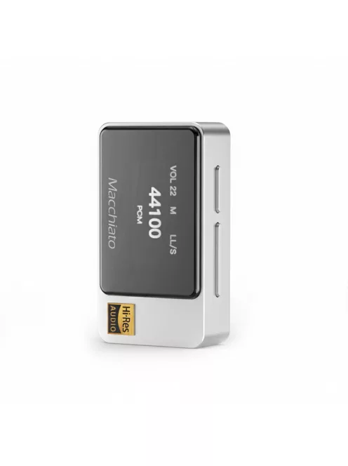 IBASSO JR MACCHIATO - DAC portabil și amplificator de căști 32bit 384kHz DSD256 - Argintiu