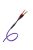 MELODIKA PURPLE SERIES MDSC25 - Cabluri de boxe Banana pereche 2.5mm2 - Violet - 2,5m