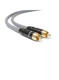   MELODIKA PURPLE SERIES MD2R - Cablu de semnal RCA M la RCA M, pereche - Gunmetal - 3m