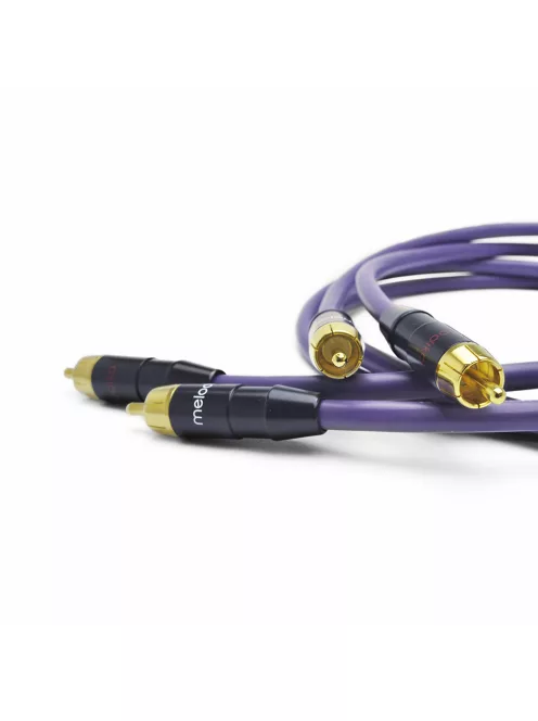 MELODIKA PURPLE SERIES MD2R - Cablu de semnal RCA M la RCA M, pereche - Violet - 0,5m