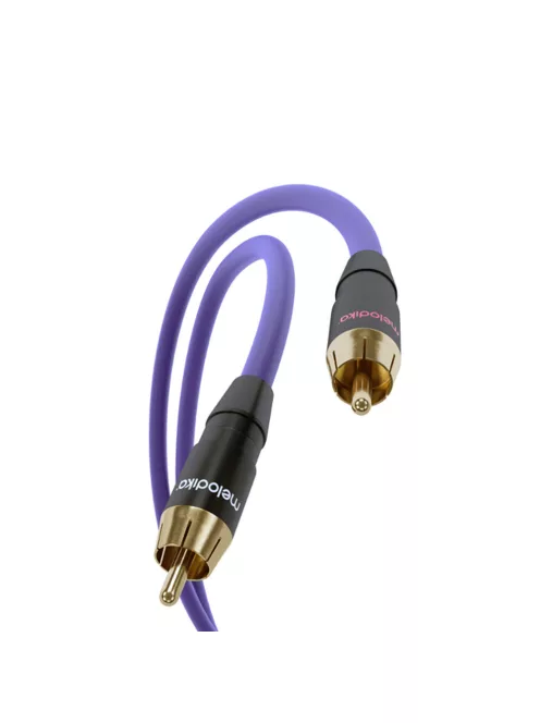 MELODIKA PURPLE SERIES MD2R - Cablu de semnal RCA M la RCA M, pereche - Violet - 0,5m