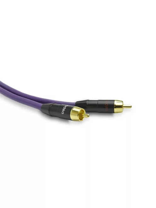 MELODIKA PURPLE SERIES MD2R - Cablu de semnal RCA M la RCA M, pereche - Violet - 4m