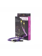 MELODIKA PURPLE SERIES MD2R - Cablu de semnal RCA M la RCA M, pereche - Violet - 4m