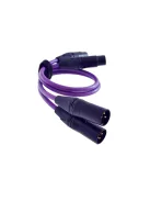 MELODIKA PURPLE SERIES MD2X - Pereche de cabluri de semnal simetrice XLR M și XLR F - 0,5m