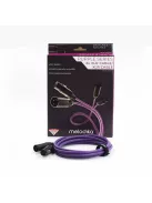 MELODIKA PURPLE SERIES MD2X - Pereche de cabluri de semnal simetrice XLR M și XLR F - 0,5m