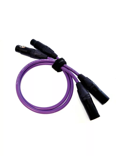 MELODIKA PURPLE SERIES MD2X - Cablu de semnal simetric XLR M și XLR F, pereche. - 1,5m