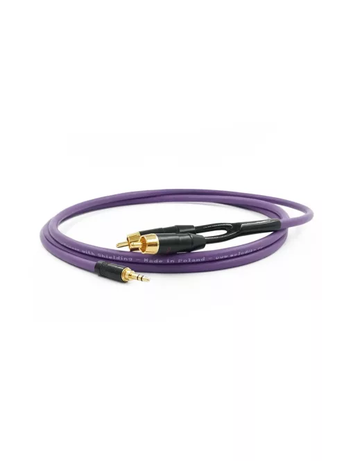 MELODIKA PURPLE SERIES MDMJ2R - Cablu semnal stereo 3.5mm Jack M și 2xRCA M - 0,5m