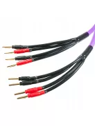 MELODIKA SERIA PURPLE MDBA415 - Cablu bi-amplificare Banana cuplu (4mm2 + 1,5mm2) - Violet - 1,5m