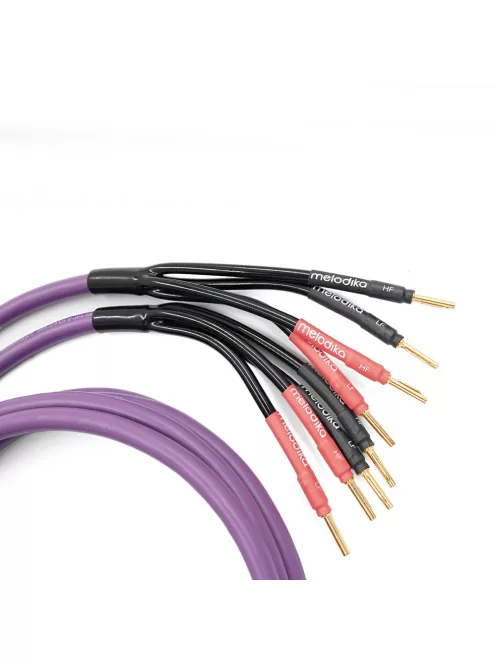 MELODIKA SERIA PURPLE MDBA415 - Pereche de cabluri bi-amplificatoare Banana (4mm2 + 1,5mm2) - Violet - 2,5m