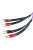 MELODIKA PURPLE SERIES MDBA415 - Pereche de cabluri banana bi-amplificate - Violet - 4m