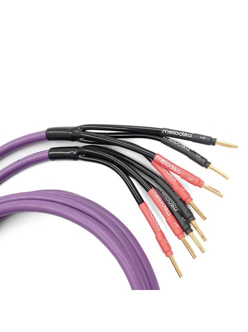 MELODIKA PURPLE SERIES MDBW415 - Cablu banana bi-wire pereche - Violet - 4m