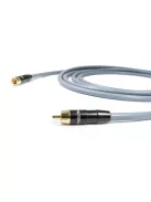 MELODIKA PURPLE SERIES MDSW - cablu de semnal pentru subwoofer 4N OFC RCA M și RCA M cu conectori placați cu aur - Gunmetal - 1m