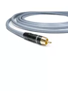 MELODIKA PURPLE SERIES MDSW - cablu de semnal pentru subwoofer 4N OFC RCA M și RCA M cu conectori placați cu aur - Gunmetal - 4m