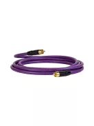 MELODIKA PURPLE SERIES MDSW - cablu de semnal pentru subwoofer 4N OFC RCA M și RCA M cu conectori placați cu aur - Violet - 1m