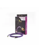 MELODIKA PURPLE SERIES MDSW - 4N OFC RCA M și RCA M cablu de semnal pentru subwoofer cu conectori placați cu aur - Violet - 4m
