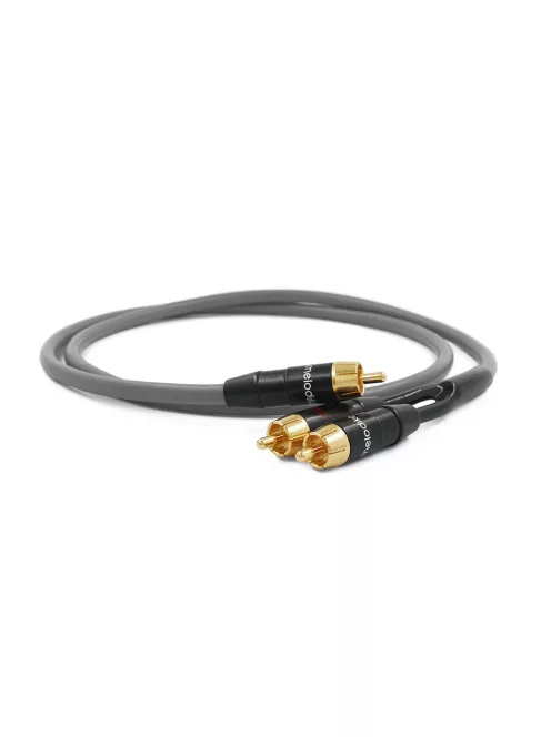 MELODIKA SERIA PURPLE MDSWY - Cablu Y subwoofer RCA M - Gunmetal - 3m
