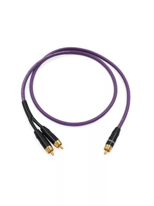 MELODIKA SERIA PURPLE MDSWY - Cablu Y subwoofer RCA M - Violet - 4m