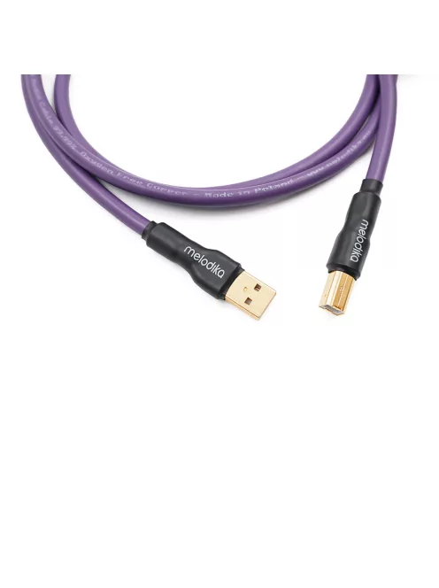 MELODIKA PURPLE SERIES MDUAB - Cablu de date USB 2.0 Tip A-B - 0,75m