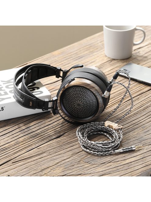 SENDY AUDIO PEACOCK - Căști audio over ear HiFi cu spate deschis - Negru