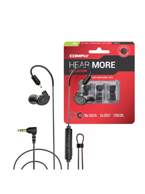MEE AUDIO M6PRO BT BL + COMPLY T200 package