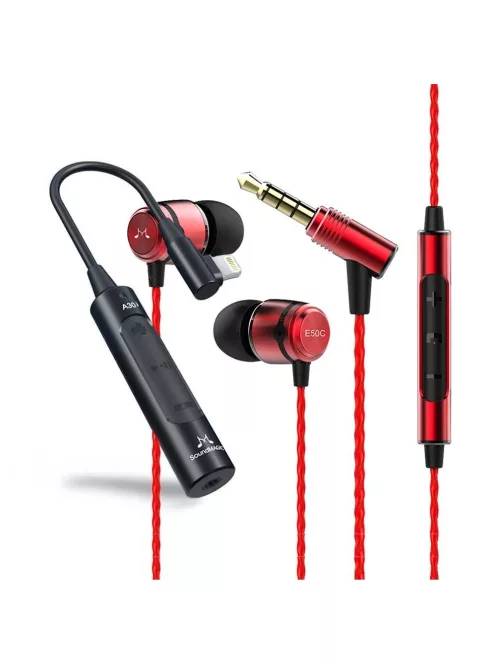 Pachetul SOUNDMAGIC A30i + SOUNDMAGIC E50C roșu