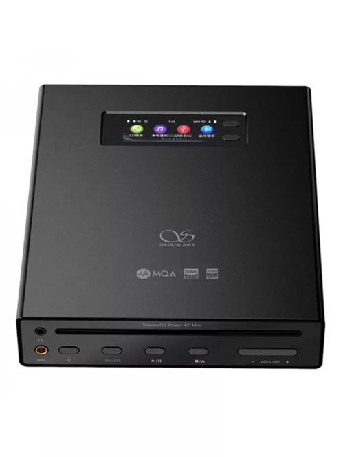 SHANLING EC MINI - CD player de birou și portabil și DAP Bluetooth 5 aptX HD LDAC MQA-CD 32 bit 384 kHz DSD256 - Negru