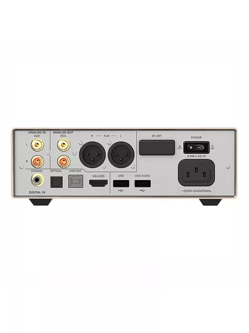 SHANLING EH3 - DAC desktop cu amplificare pentru căști și streamer WiFi Bluetooth 5 aptX HD LDAC 32bit 768kHz DSD512 - Auriu