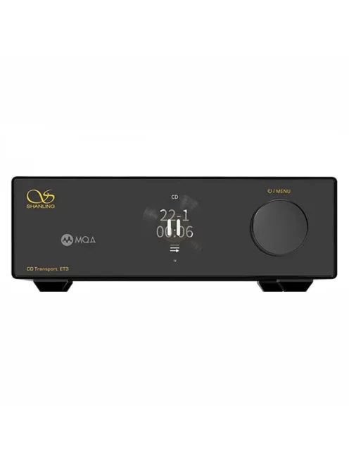SHANLING ET3 - Player CD desktop cu mecanism WiFi Bluetooth 5 aptX HD LDAC MQA-CD 32 biți 768kHz DSD512 - Negru