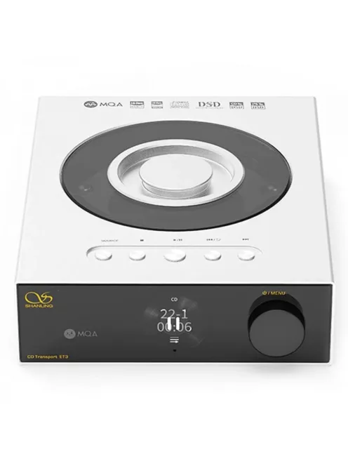 SHANLING ET3 - Player CD desktop cu mecanism WiFi Bluetooth 5 aptX HD LDAC MQA-CD 32 biți 768kHz DSD512 - Argint