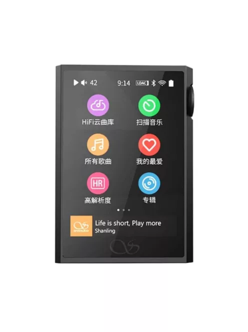 SHANLING M1 PLUS - Player audio portabil WiFi Bluetooth 5.2 aptX HD LDAC 32bit 768kHz DSD512 - Negru