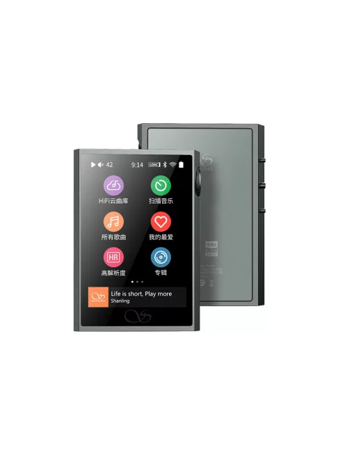 SHANLING M1 PLUS - Player audio portabil WiFi Bluetooth 5.2 aptX HD LDAC 32bit 768kHz DSD512 - Gri