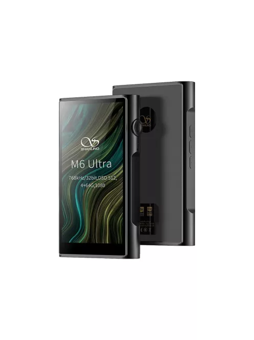 SHANLING M6 ULTRA - Player audio portabil WiFi Bluetooth 5 aptX HD LDAC MQA 32bit 768kHz DSD512 - Negru