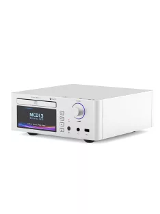   SHANLING MCD1.3 - Player audio CD de birou cu DAC, amplificator pentru căști și Streamer WiFi Bluetooth 5 aptX HD LDAC MQA-CD 32 de biți 768kHz DSD512 - Argint