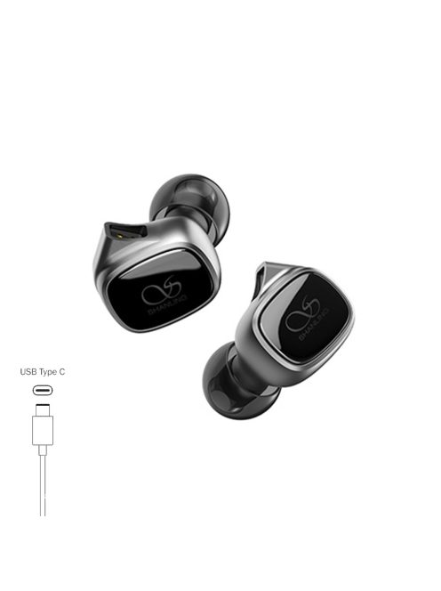 SHANLING MG20 - O pereche de căști In-ear monitor cu driver dinamic și cablu interschimbabil cu 2 pini - Titanium - USB-C