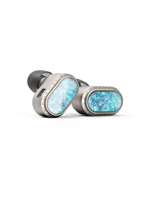 SHANLING MORIA - Un monitor In-ear cu driver dinamic, carcasă din titan și cablu 2-Pin din cupru placat cu argint - albastru