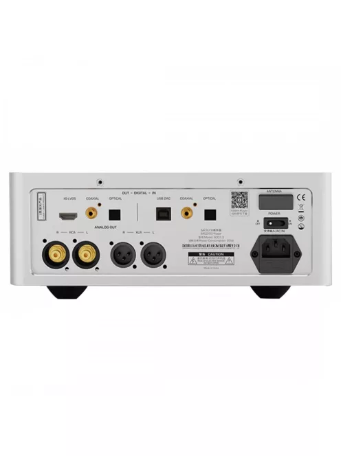 SHANLING SCD1.3 - Player de discuri SACD de birou cu amplificator pentru căști și Streamer WiFi Bluetooth 5 aptX HD LDAC 32bit 768kHz DSD512 - Argint