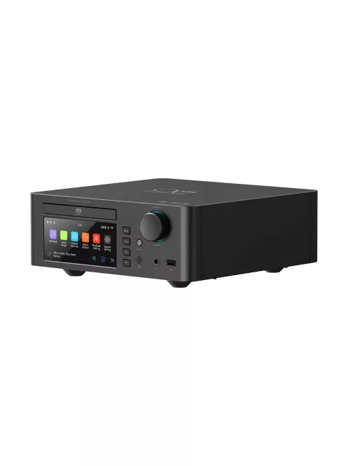 SHANLING SCD1.3R - Player SACD de masă de a doua generație cu DAC R2R pe 24 de biți, amplificator pentru căști și streamer WiFi Bluetooth 5.0 aptX HD LDAC 32bit 768kHz DSD512 - Negru
