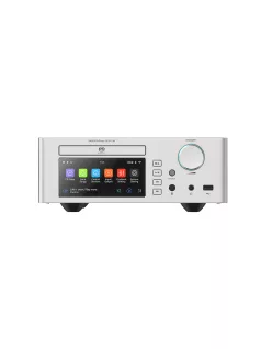   SHANLING SCD1.3R - Player SACD de masă de a doua generație cu DAC R2R pe 24 de biți, amplificator pentru căști și streamer WiFi Bluetooth 5.0 aptX HD LDAC 32bit 768kHz DSD512 - Argint