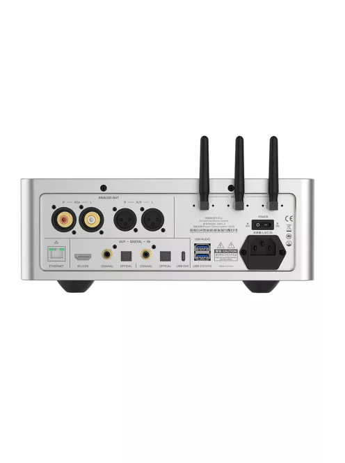 SHANLING SM1.3 - Streamer DAC de birou cu amplificare pentru căști WiFi Bluetooth 5.2 aptX HD LDAC MQA 32bit 768khz DSD512 - Argint