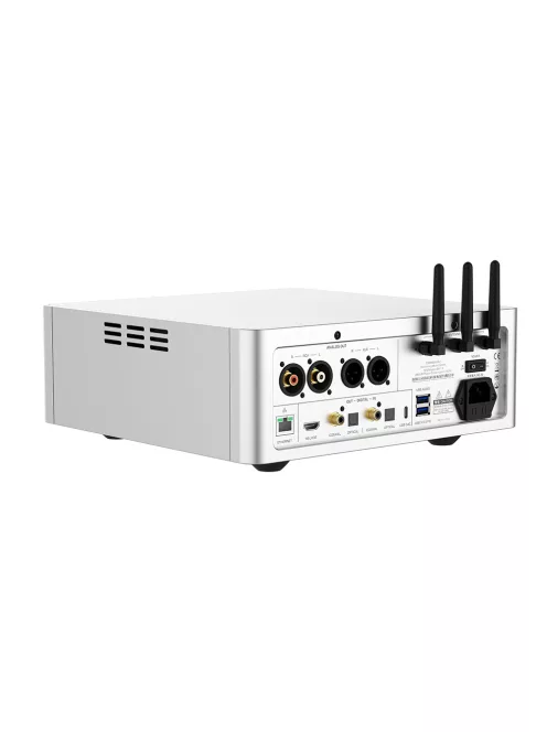 SHANLING SM1.3 - Streamer DAC de birou cu amplificare pentru căști WiFi Bluetooth 5.2 aptX HD LDAC MQA 32bit 768khz DSD512 - Argint