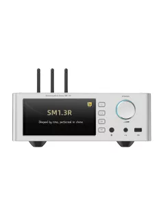   SHANLING SM1.3R - Streamer Desktop R2R DAC cu amplificare căști WiFi Bluetooth 5.2 aptX HD LDAC MQA 32bit 768khz DSD512 - Argint